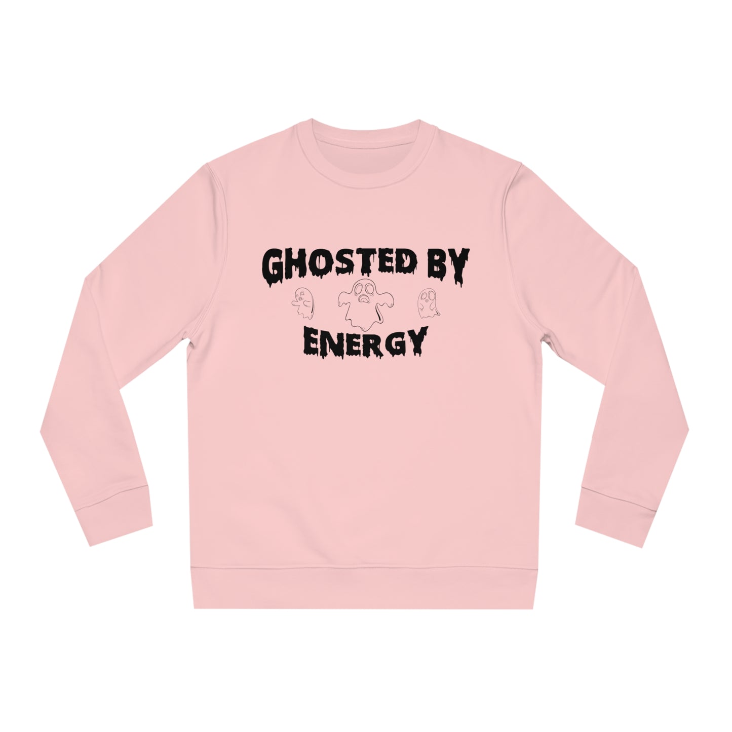 Ghosted by Energy with Spooky Ghosts, Unisex Organic Sweatshirt, Printed