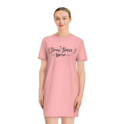 Chronic Illness Warrior, Women's Spinner T-Shirt Dress, Printed