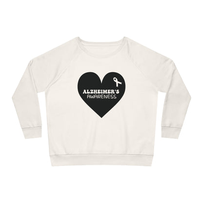 Awareness Heart - Alzheimer's, Women's Dazzler Relaxed Organic Fit Sweatshirt, Printed