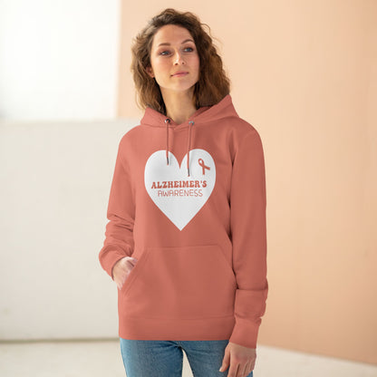 Awareness Heart - Alzheimer's | Unisex Heavy Blend Organic Hoodie Sweatshirt