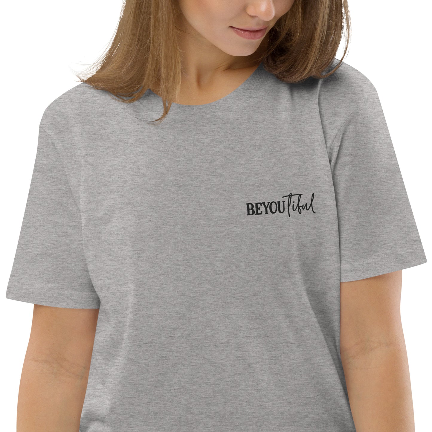 BeYouTiful, Unisex Organic Cotton T-Shirt (Classic), Embroidered