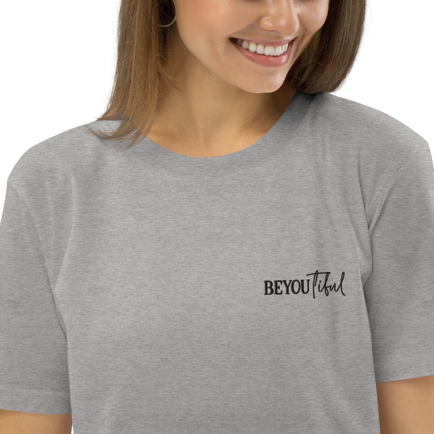 BeYouTiful, Unisex Organic Cotton T-Shirt (Classic), Embroidered