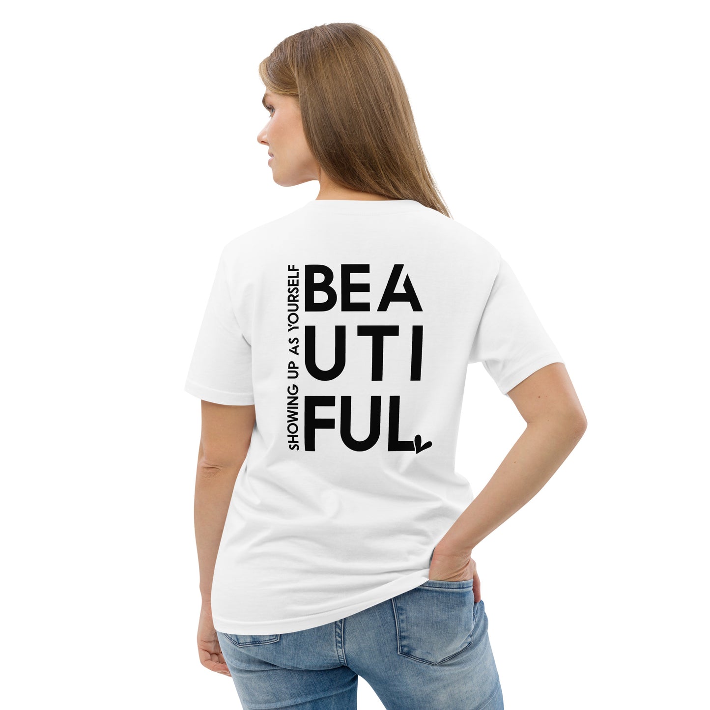 BeYouTiful, Unisex Organic Cotton T-Shirt (Classic), Embroidered