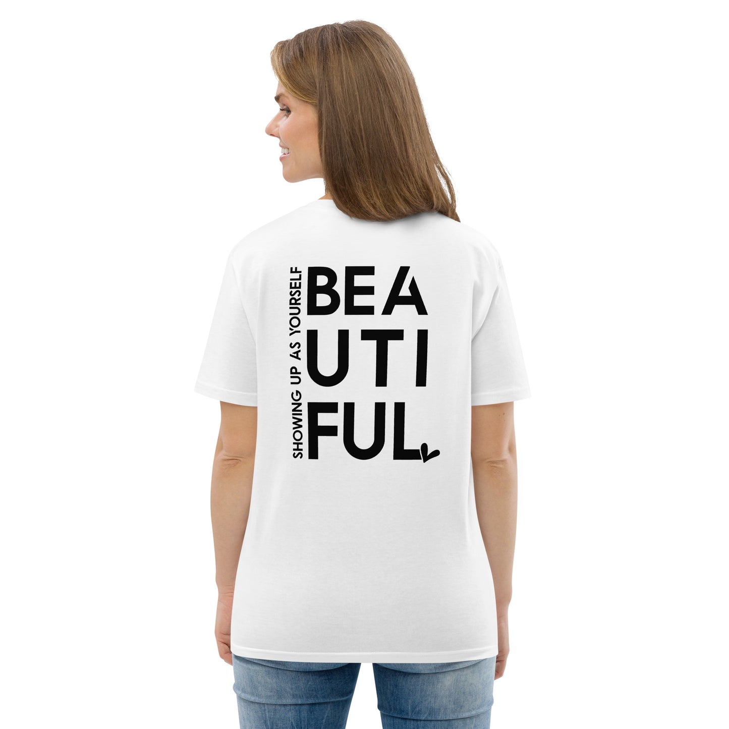 BeYouTiful, Unisex Organic Cotton T-Shirt (Classic), Embroidered