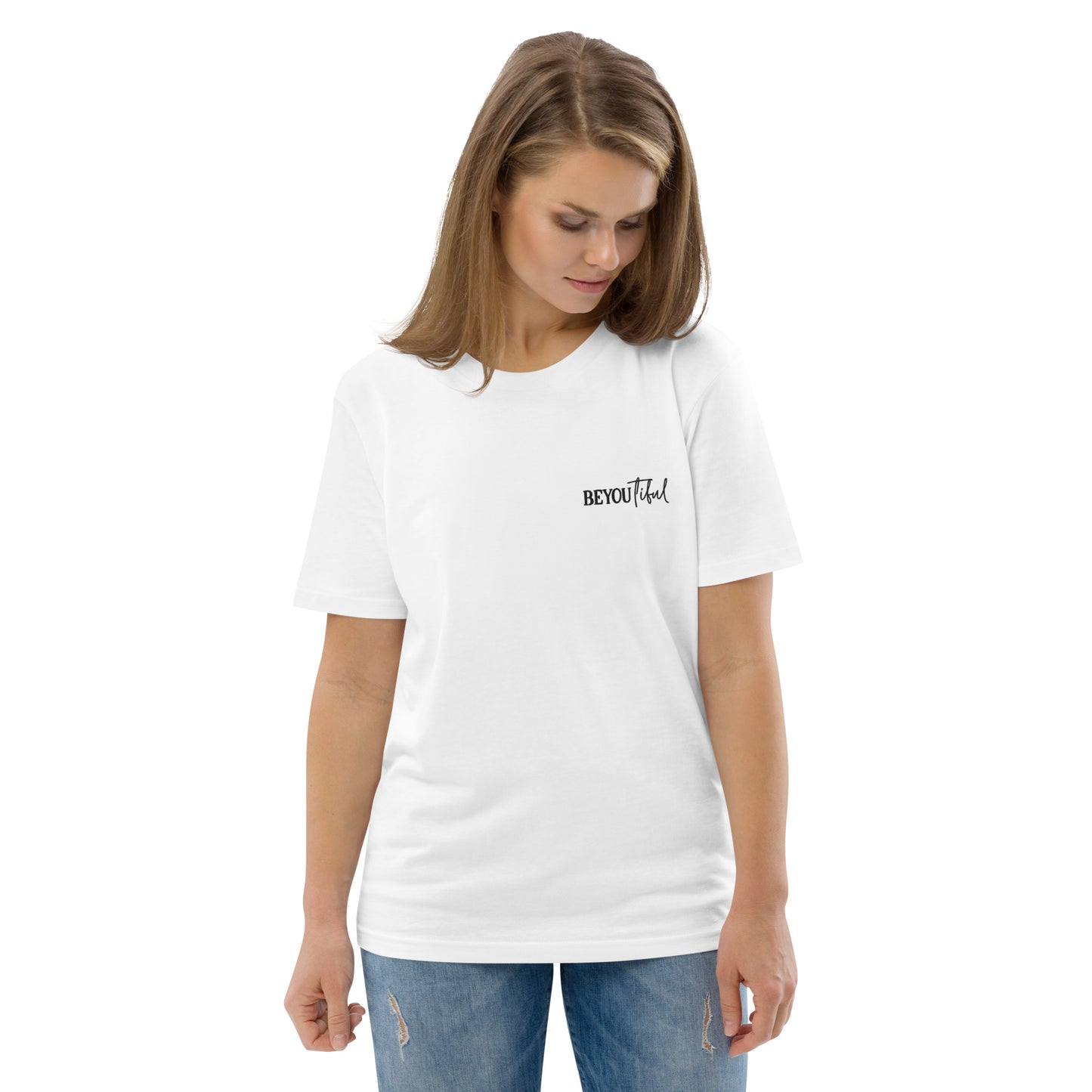 BeYouTiful, Unisex Organic Cotton T-Shirt (Classic), Embroidered