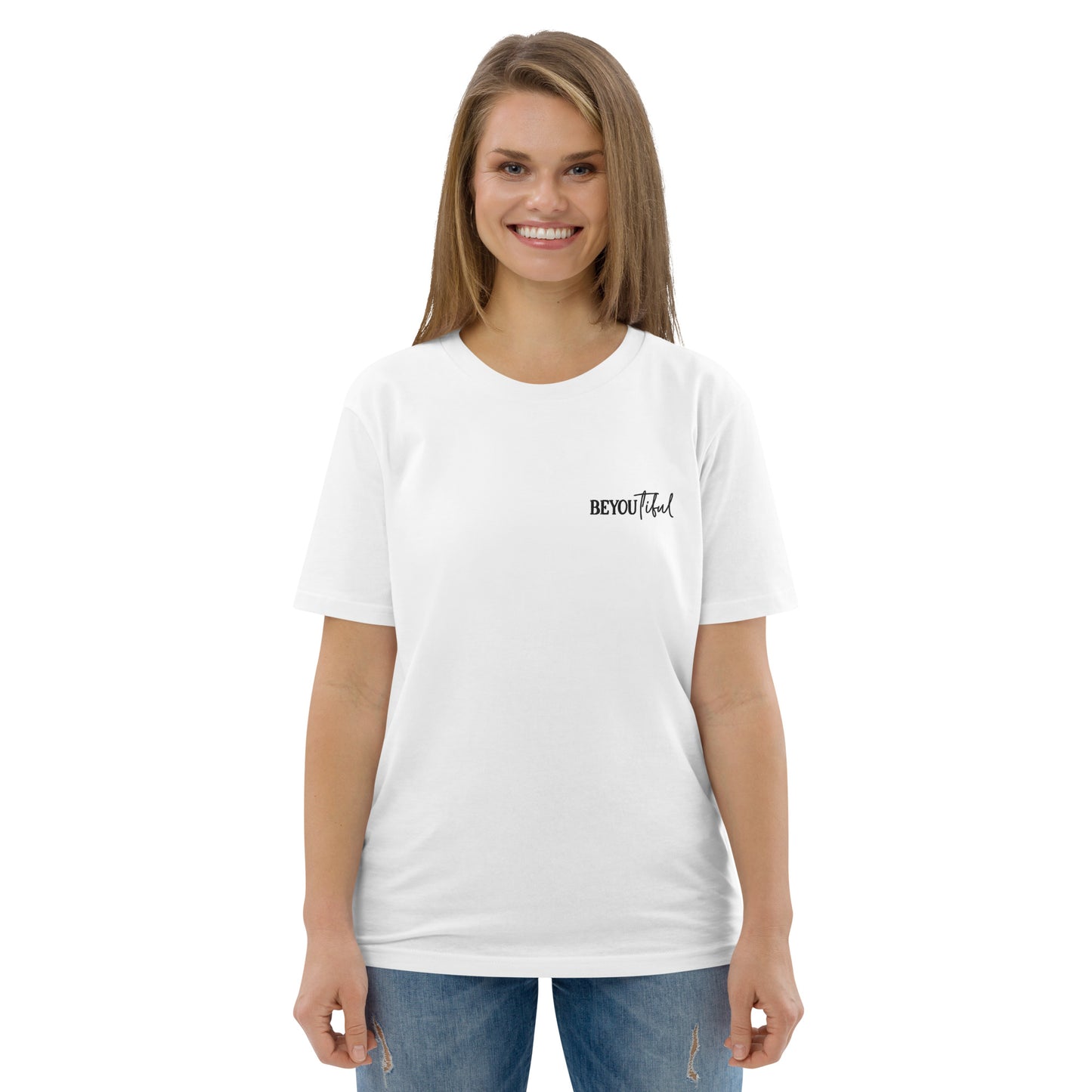 BeYouTiful, Unisex Organic Cotton T-Shirt (Classic), Embroidered