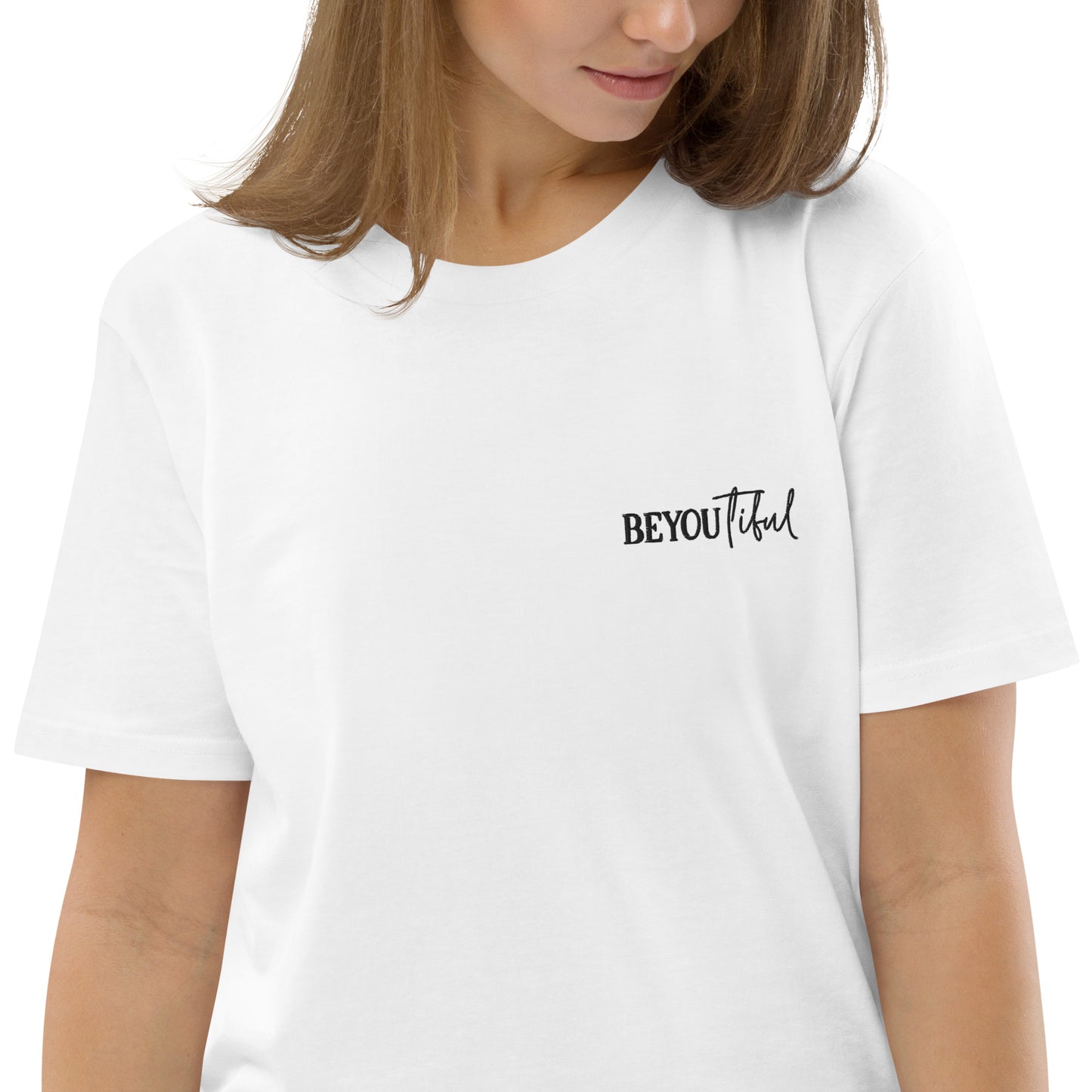 BeYouTiful, Unisex Organic Cotton T-Shirt (Classic), Embroidered