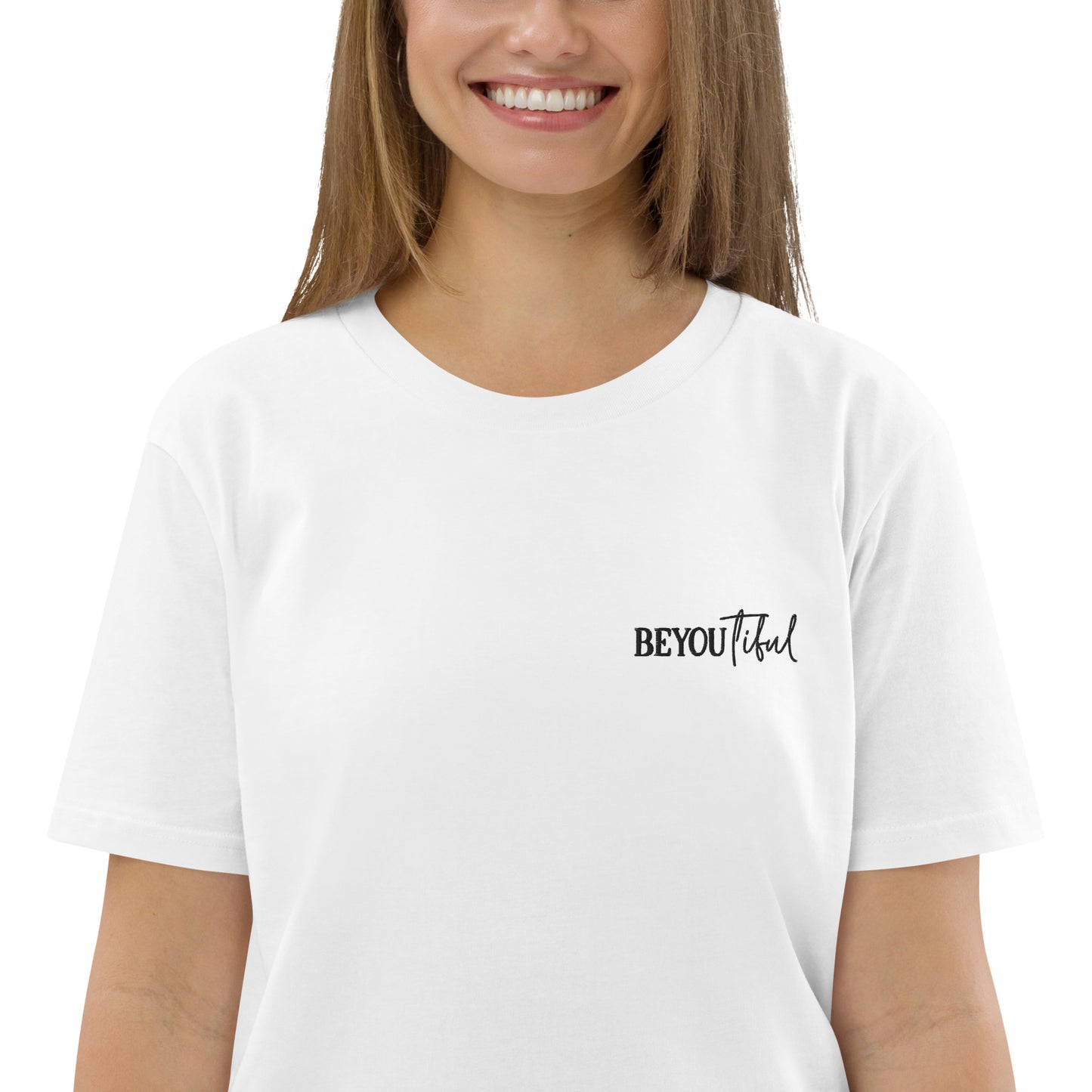 BeYouTiful, Unisex Organic Cotton T-Shirt (Classic), Embroidered